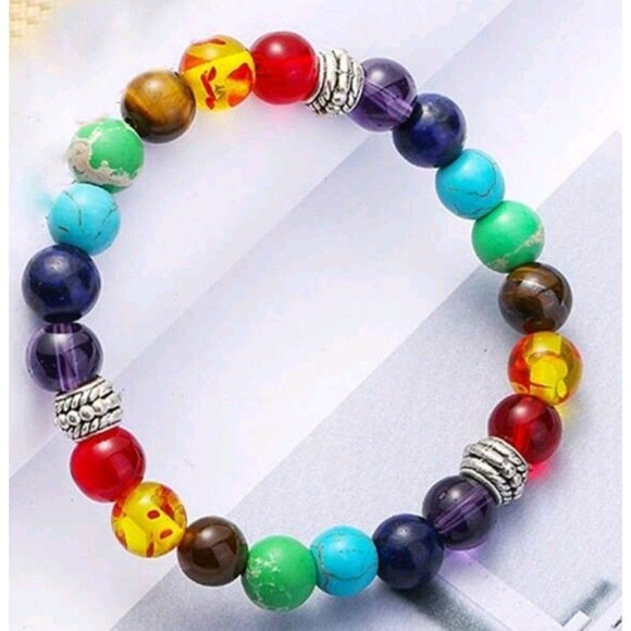 Natural Stone (Healing Balance)-(Meditation)-(Chakra)-(Yoga)-(Bracelet)-$30.00 - Picture 5 of 5